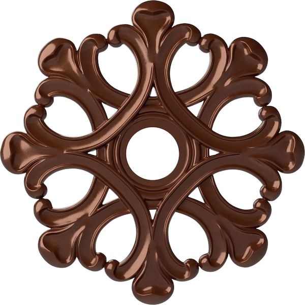 Ekena Millwork Angel Ceiling Medallion (Fits Canopies up to 4 3/8"), 20 7/8"OD x 3 5/8"ID x 1"P, Copper Penny CM20ANCPS - main